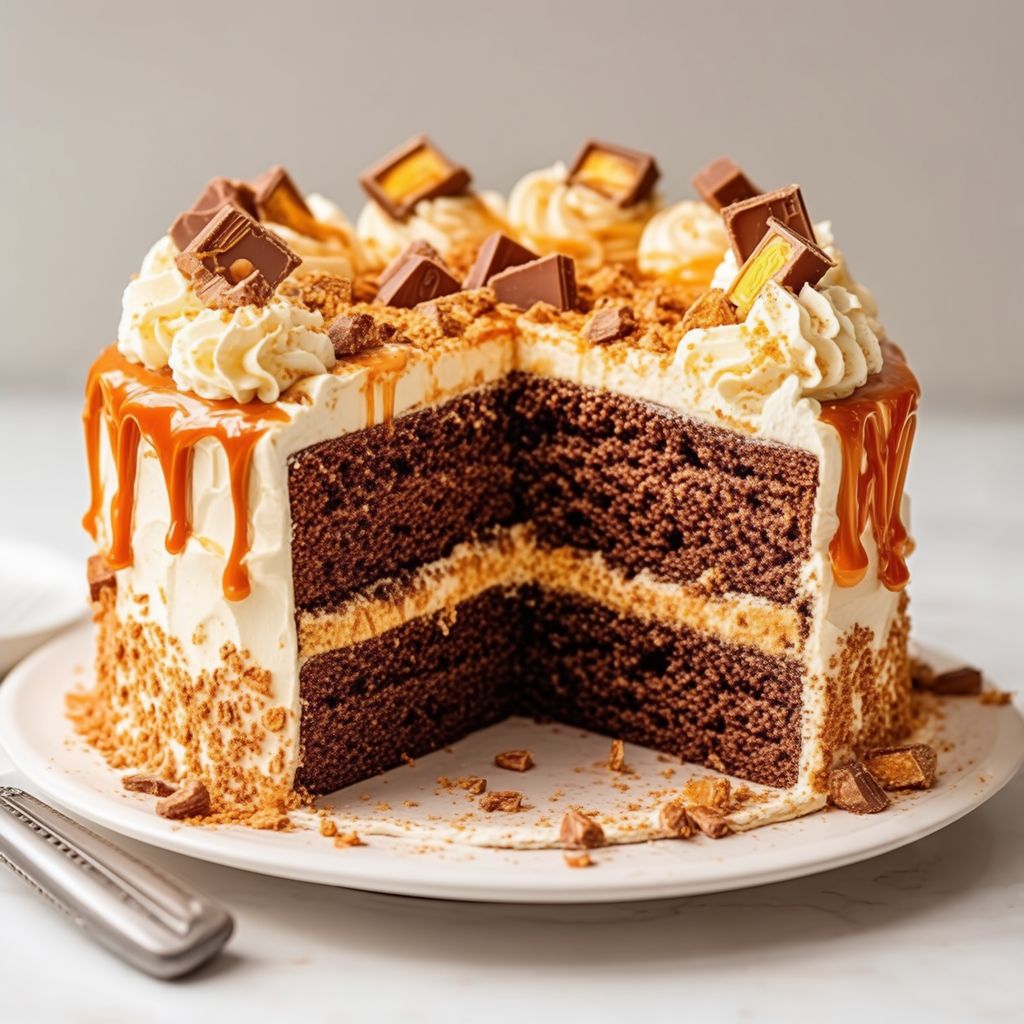 Dekadenter Butterfinger Delight Kuchen