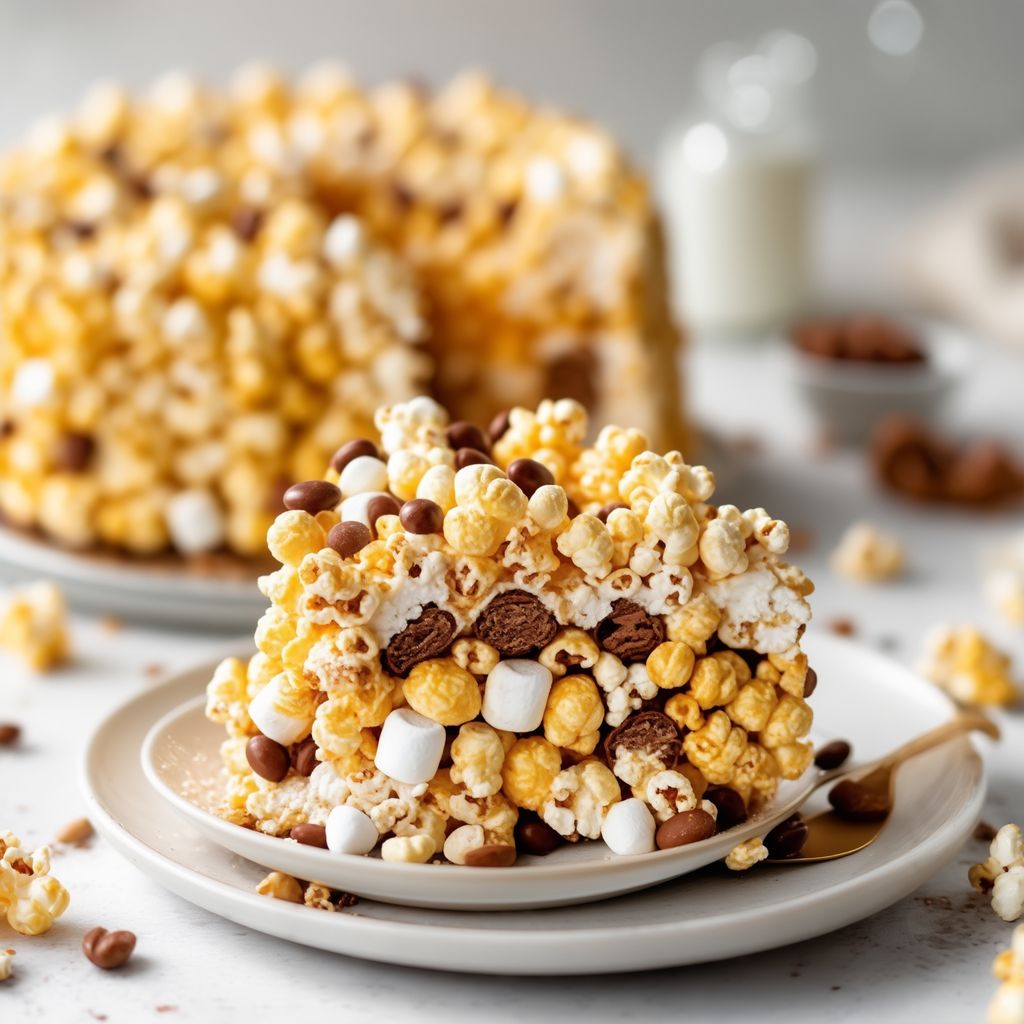 Festlicher Popcorn-Kuchen