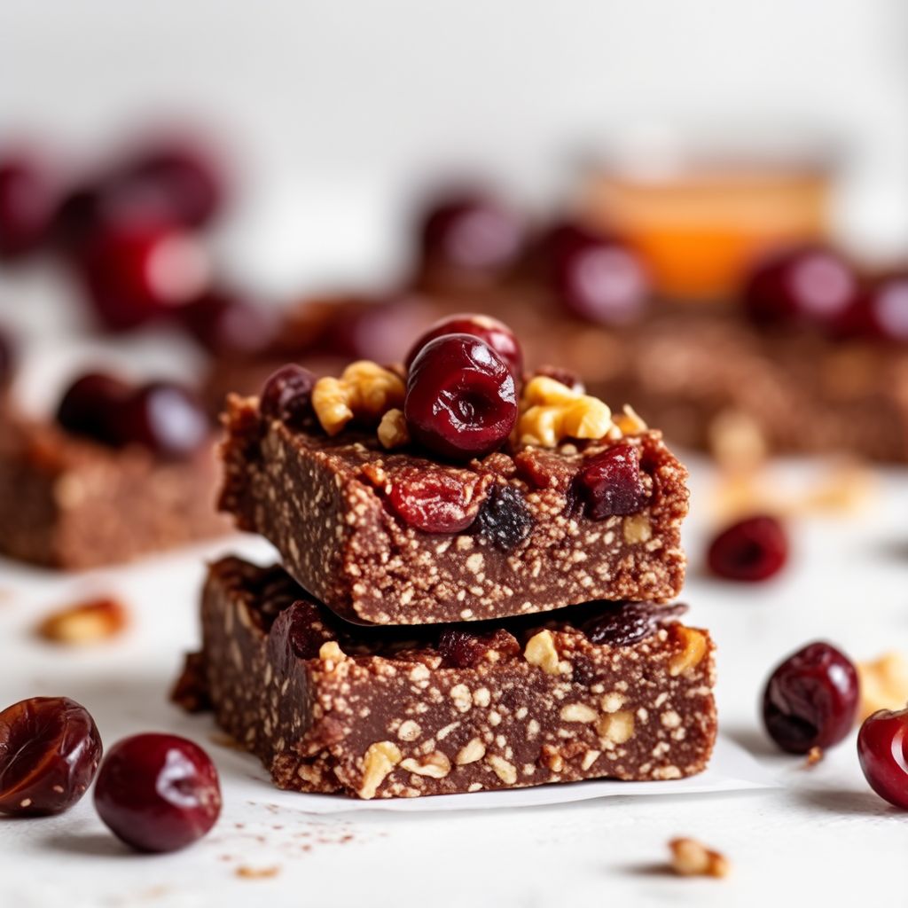 No-Bake Chocolate Cherry Bars