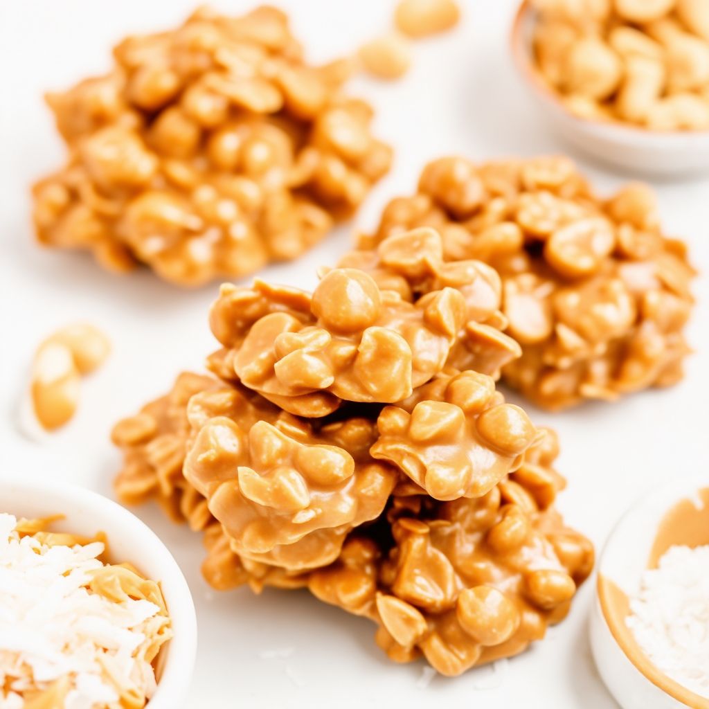 No-Bake Peanut Butter Coconut Clusters