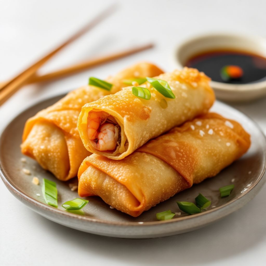 Savory Pork and Shrimp Crispy Rolls