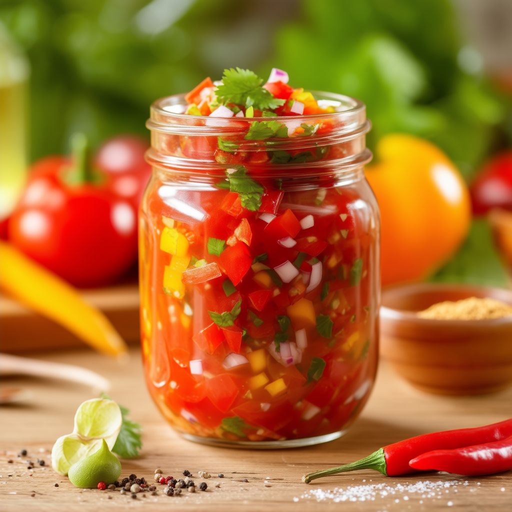 Würzige Garten-Salsa zum Einmachen