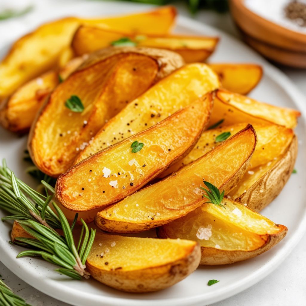 Kräuter-Knoblauch Ofenkartoffelspalten