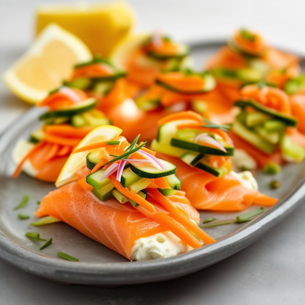 Involtini di Salmone e Verdure