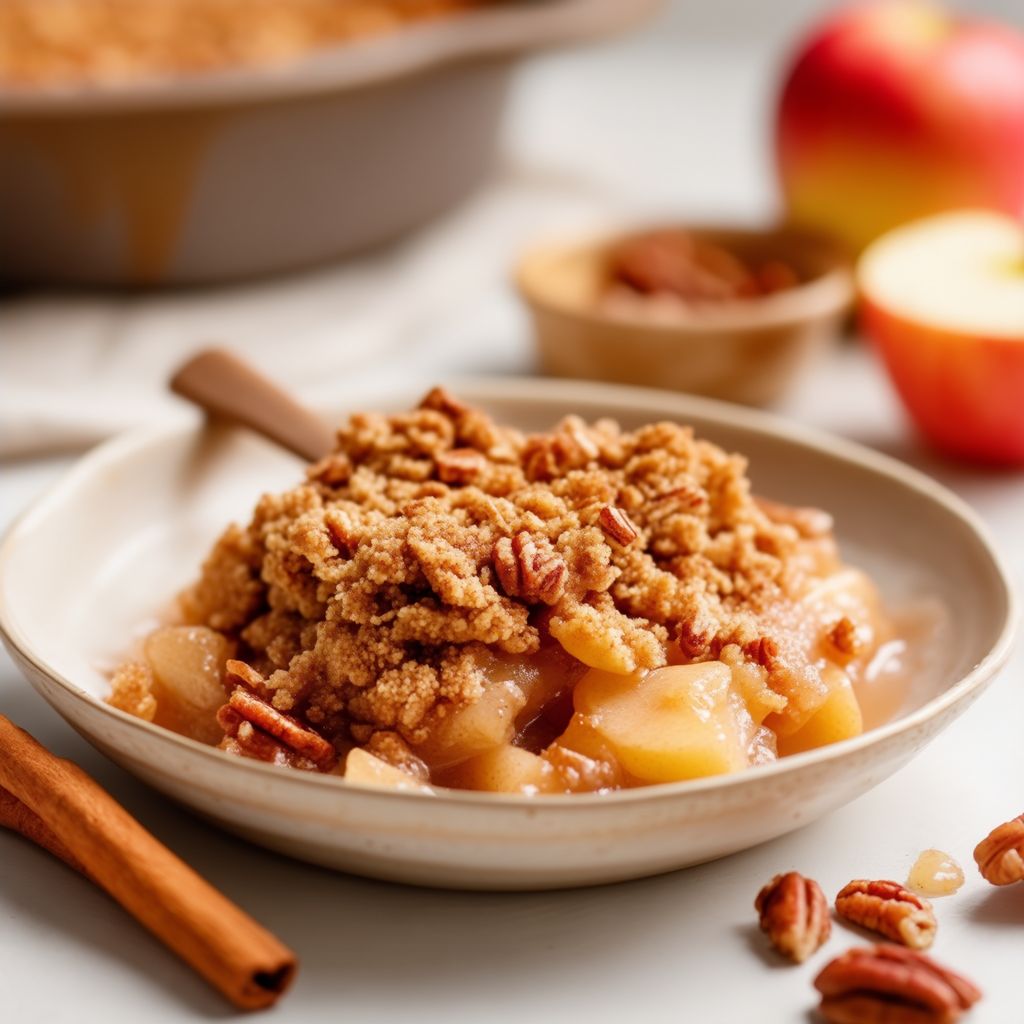 Classic Apple Crisp with a Nutty Twist