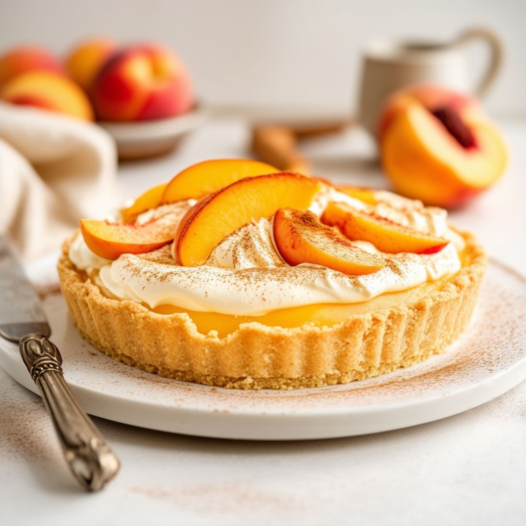 Peach Delight Cream Pie
