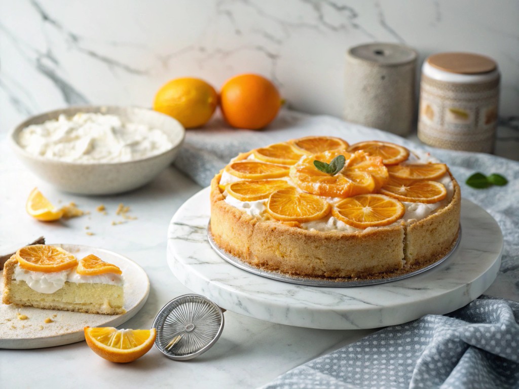 Orange Meringue Cake