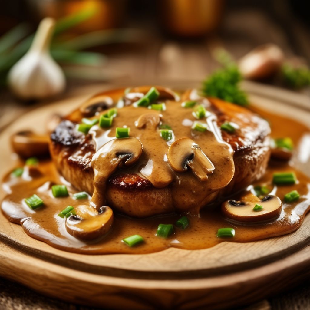 Cremige Pilz-Brandy-Sauce