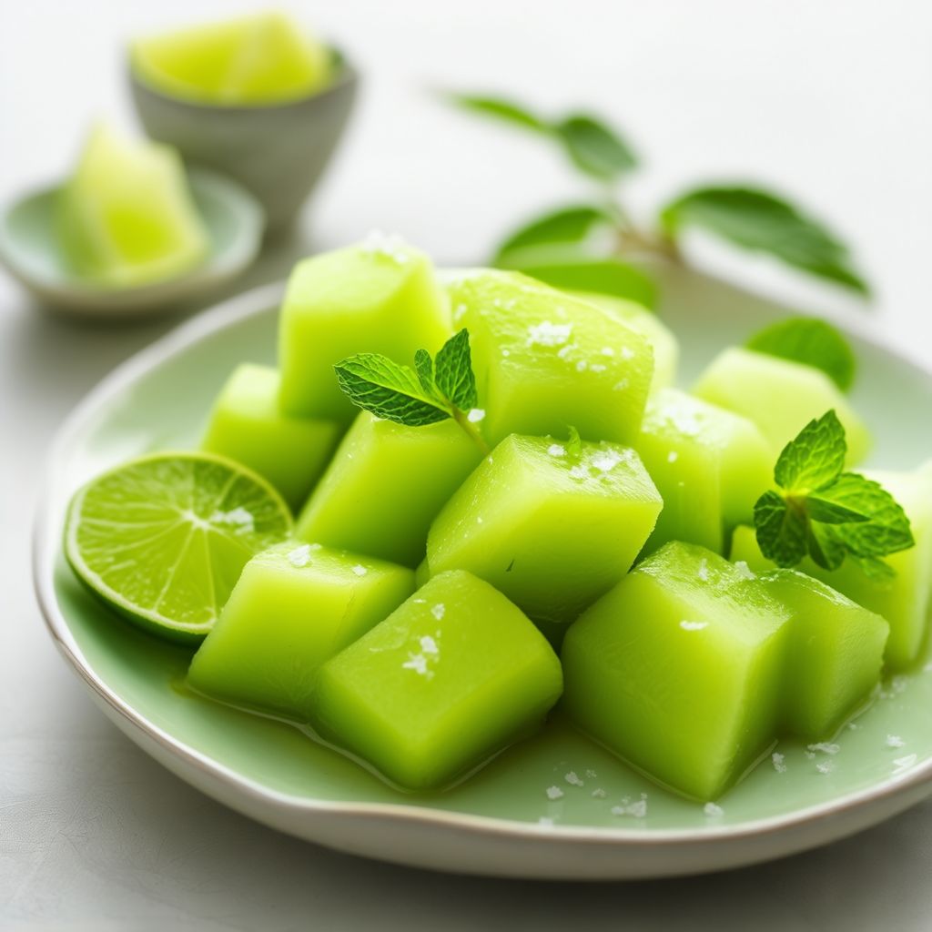 Insalata di Melone Honeydew con Lime e Menta