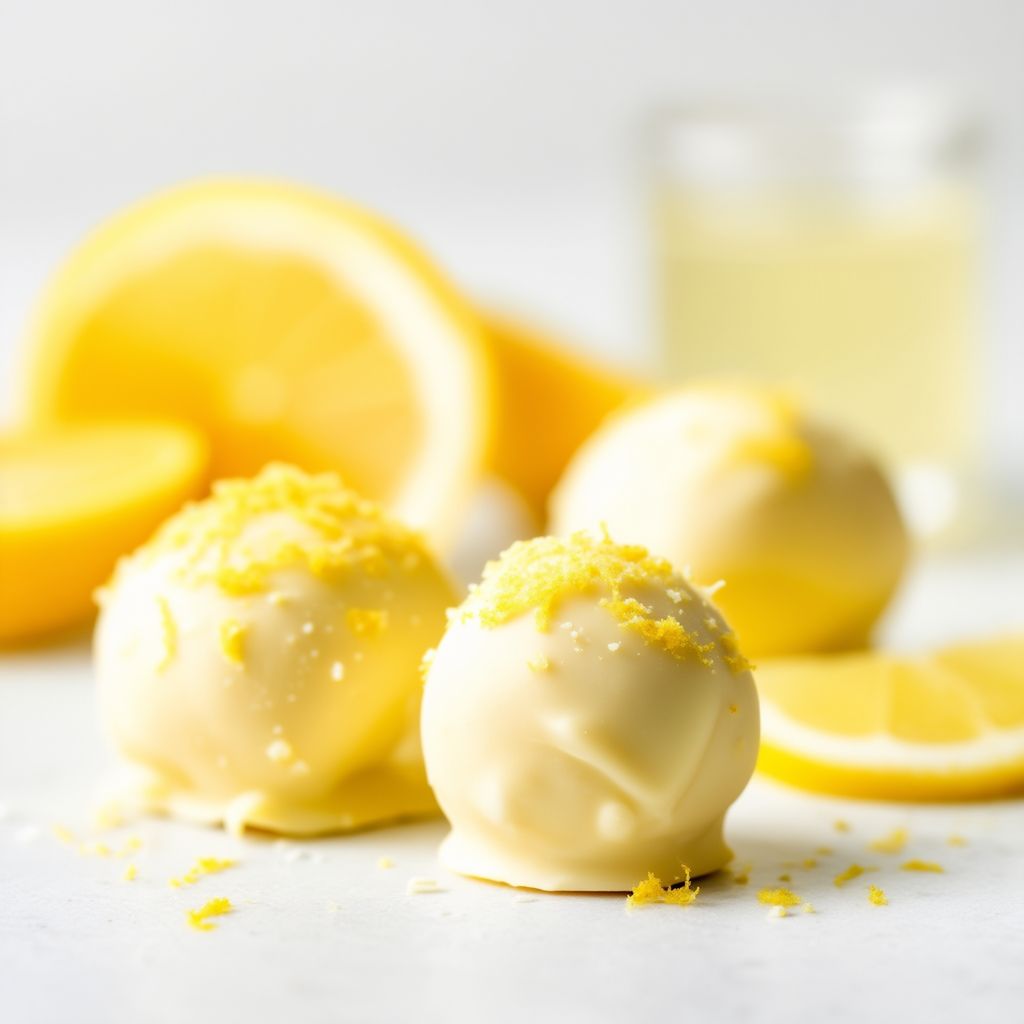 Tartufi di Cioccolato Bianco al Limone