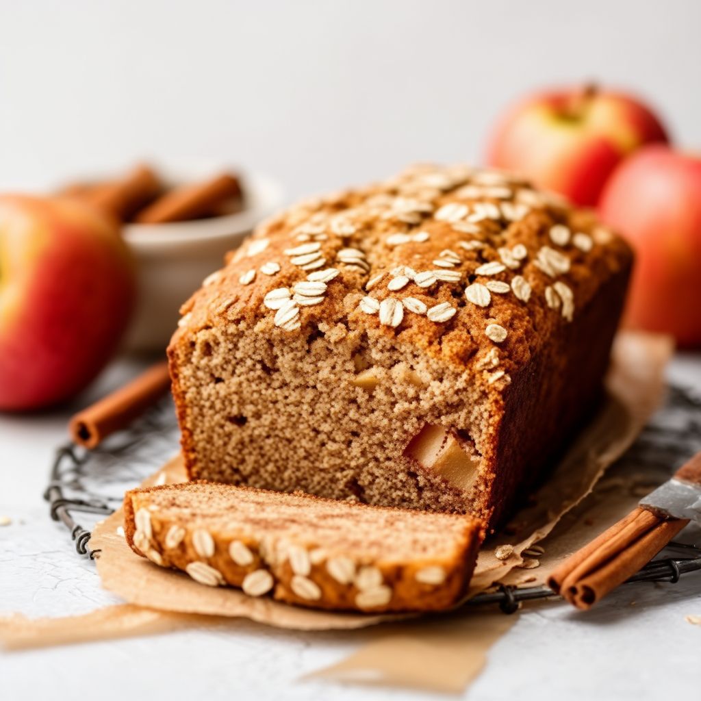 Cinnamon Apple Oat Loaf