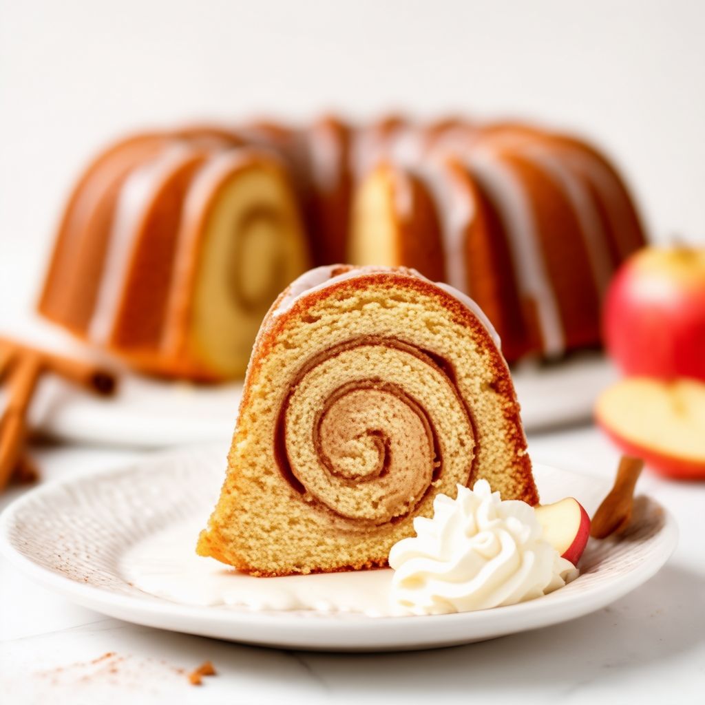 Weicher Zimt-Apfel-Bundt-Kuchen