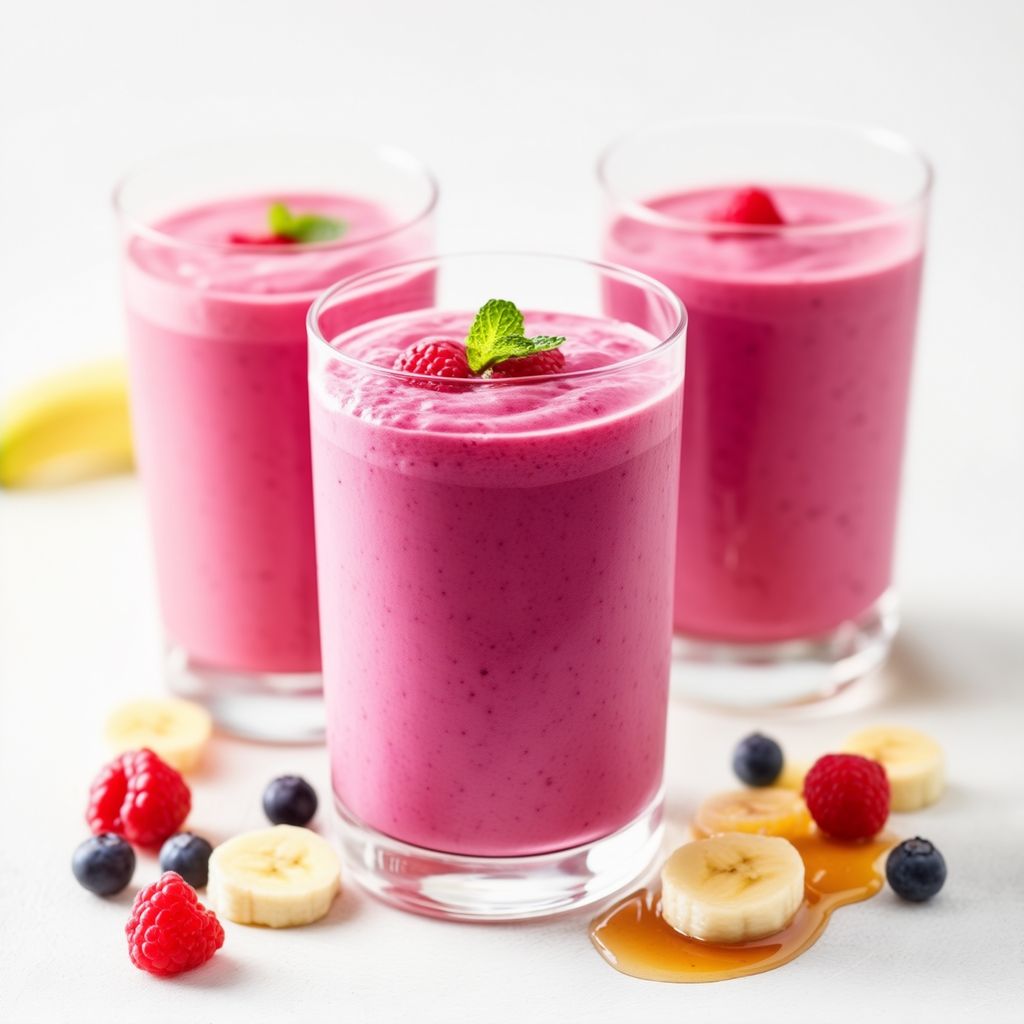 Creamy Banana Berry Smoothie