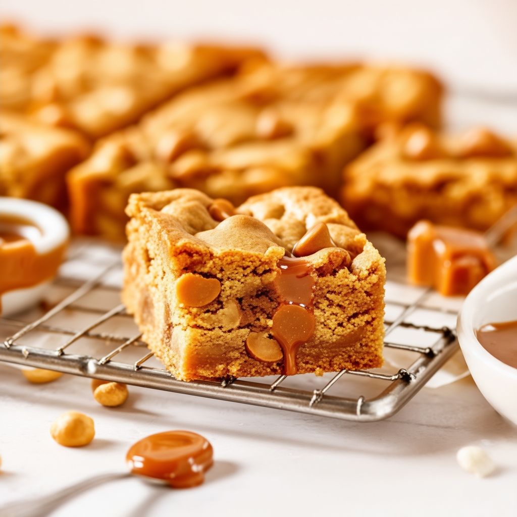 Karamell-Cashew-Blondies