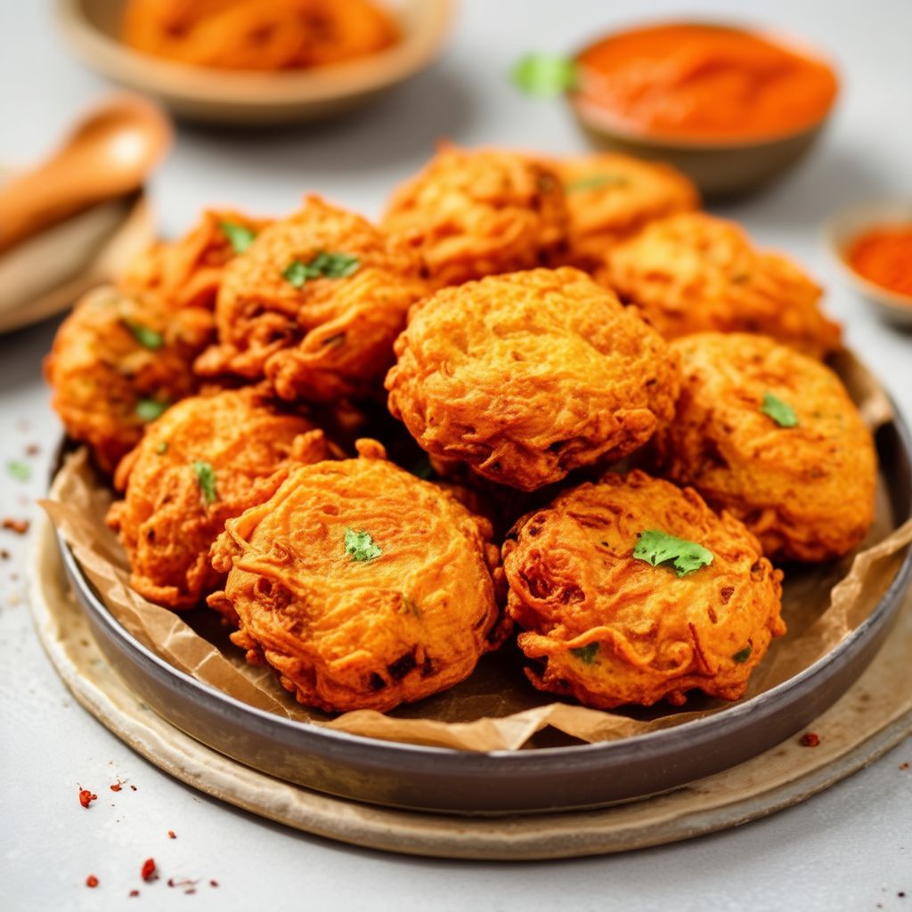 Crispy Onion Pakoras with a Spicy Twist
