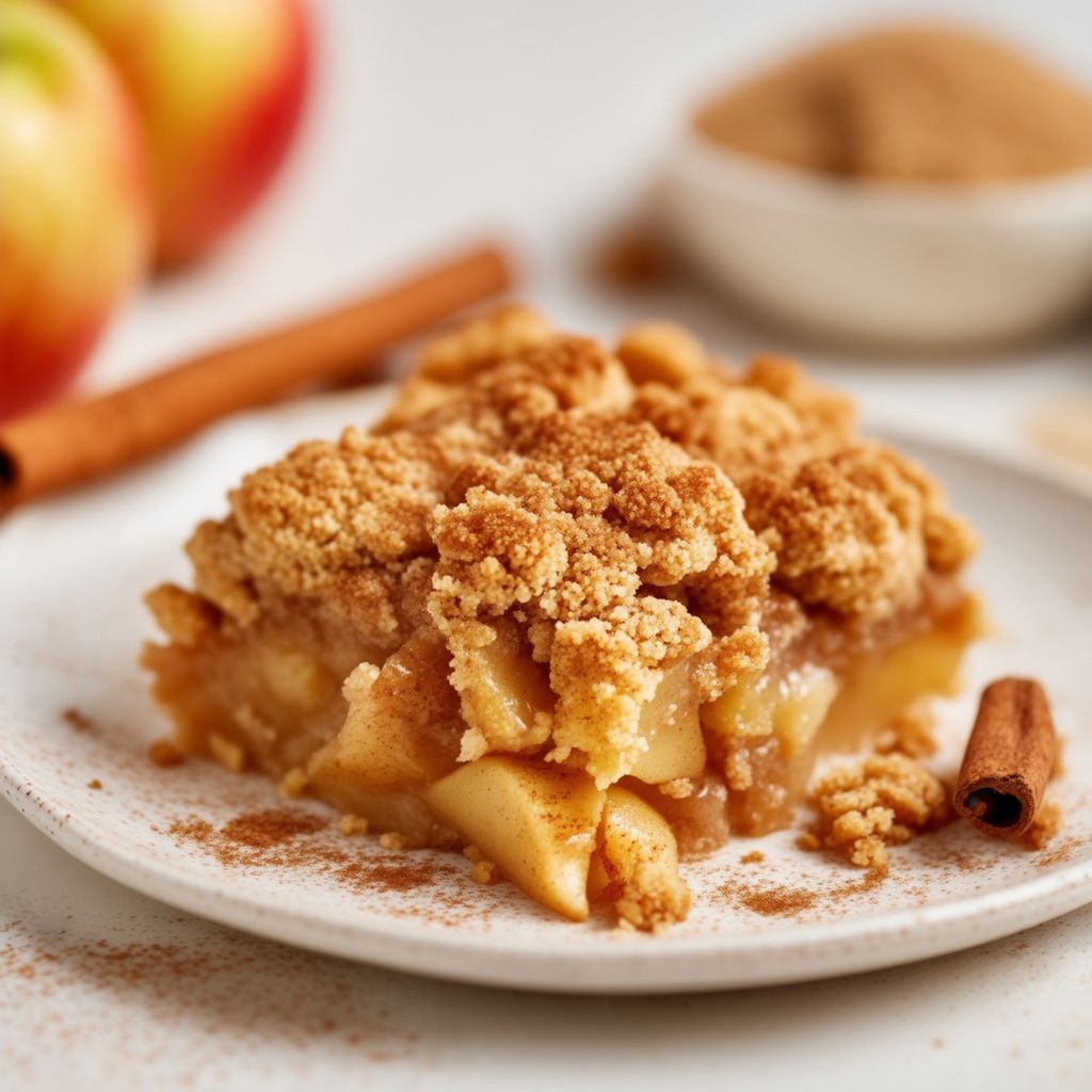 Zimt-Apfel-Crumble-Delight
