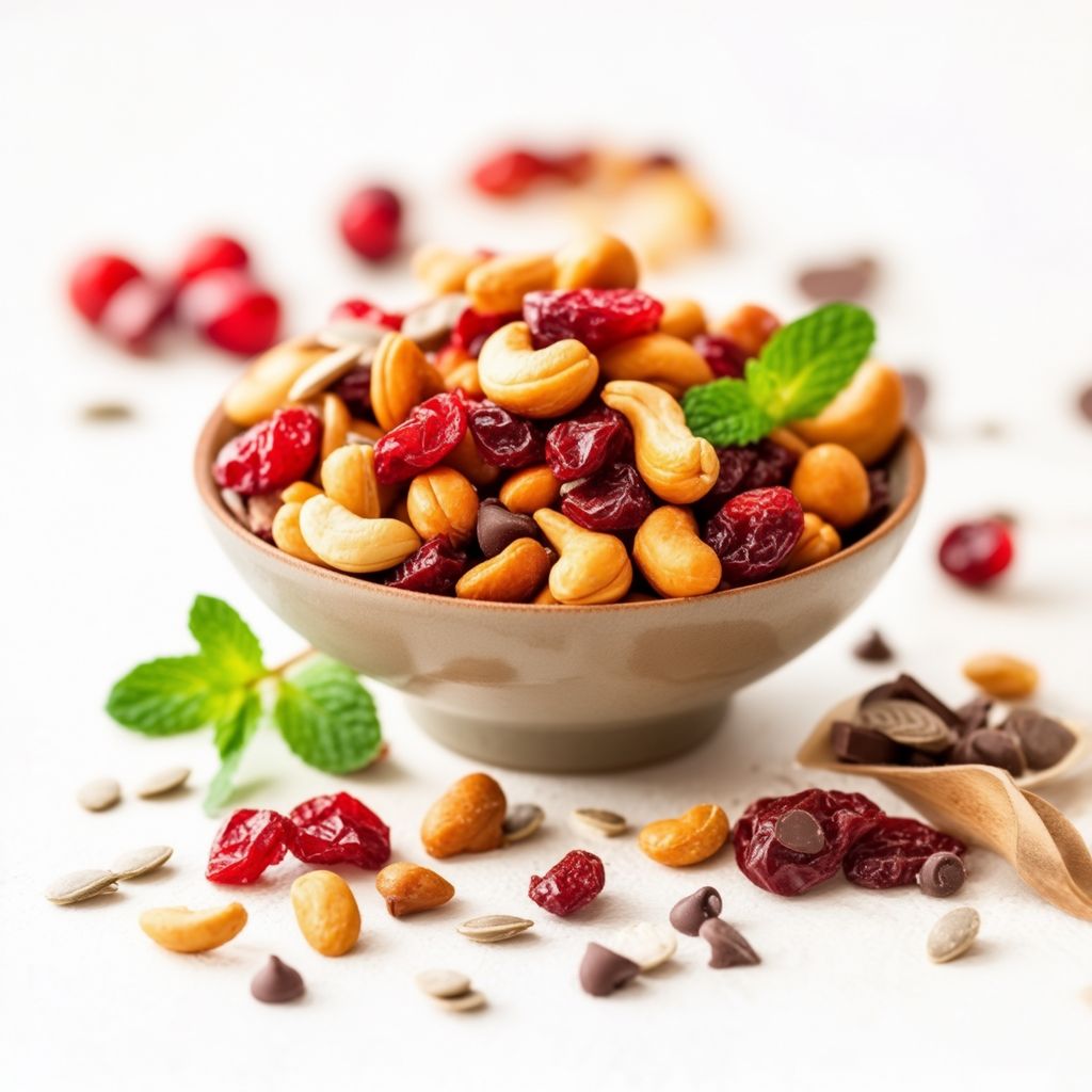 Nussige Cranberry Snack-Mischung