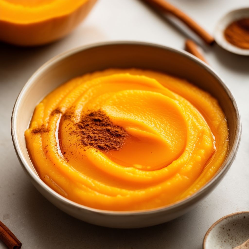 Ahorn-infused Butternut-Kürbis-Püree