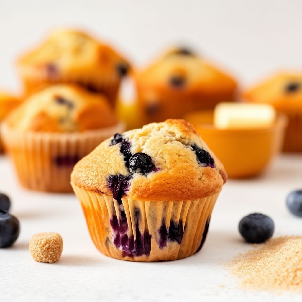 Bananen-Heidelbeer-Delight-Muffins