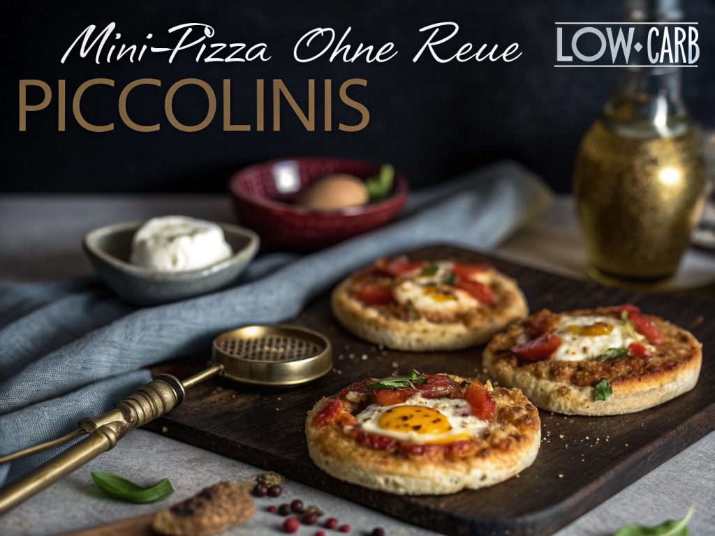 Mini-Pizza ohne Reue: Low Carb Piccolinis