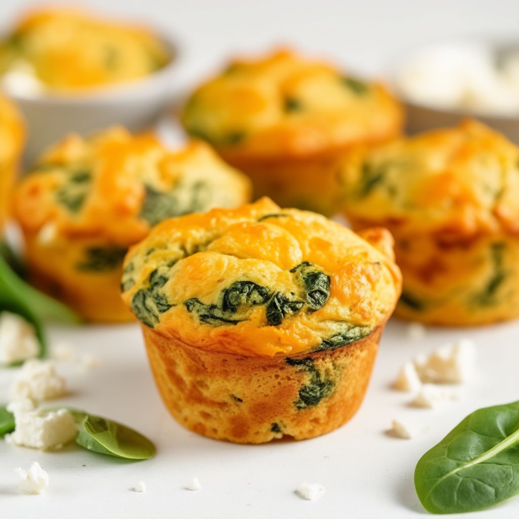 Herzhafte Spinat- und Käse-Muffins