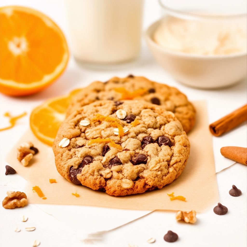 Biscotti al Cioccolato e Avena all'Arancia