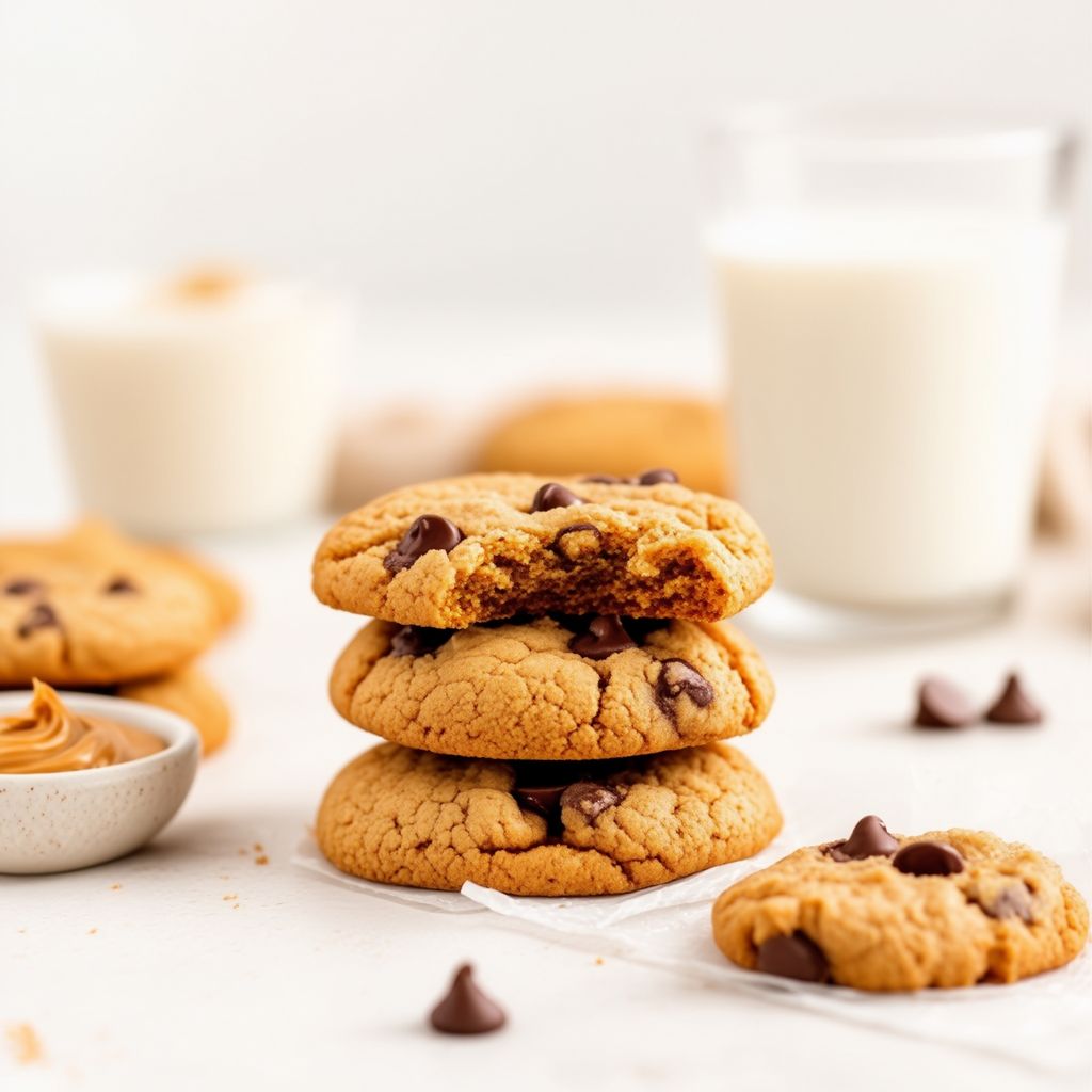 Chewy Peanut Butter Chocolate Delight Cookies