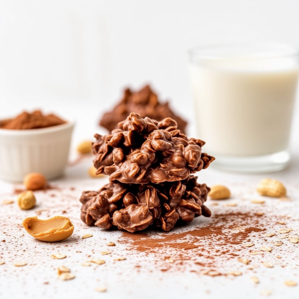 Peanut Butter Chocolate No-Bake Clusters