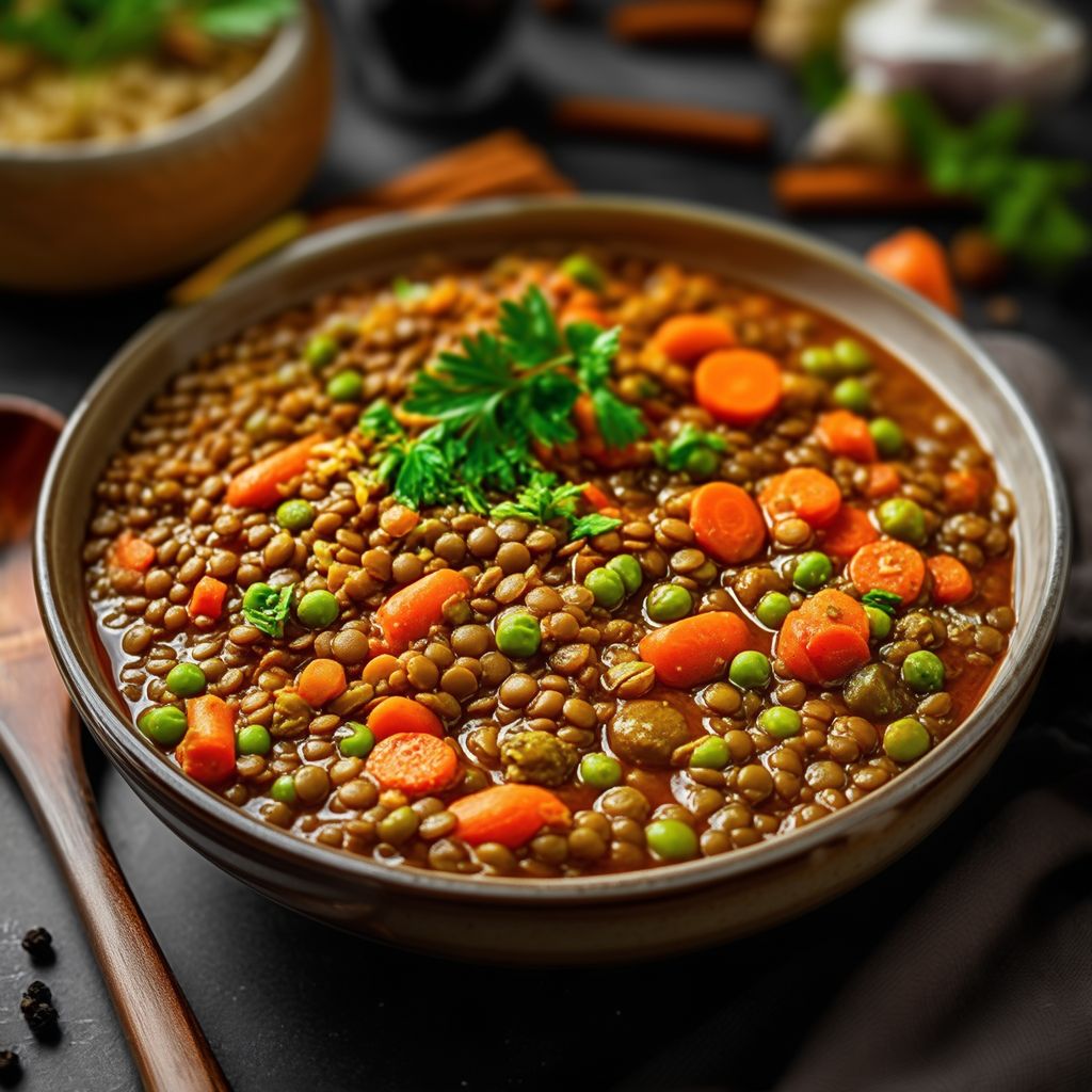 Minestra di Lenticchie e Verdure Ispirata all'Africa