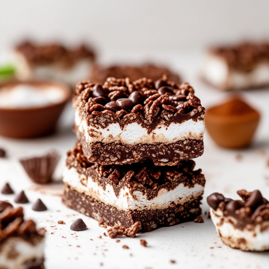 Barrette di Delizia al Cioccolato e Marshmallow