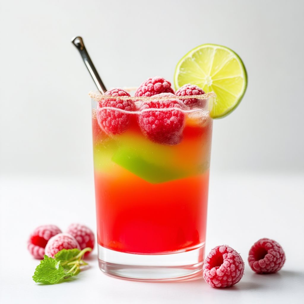 Himbeer-Limetten-Glückscocktail