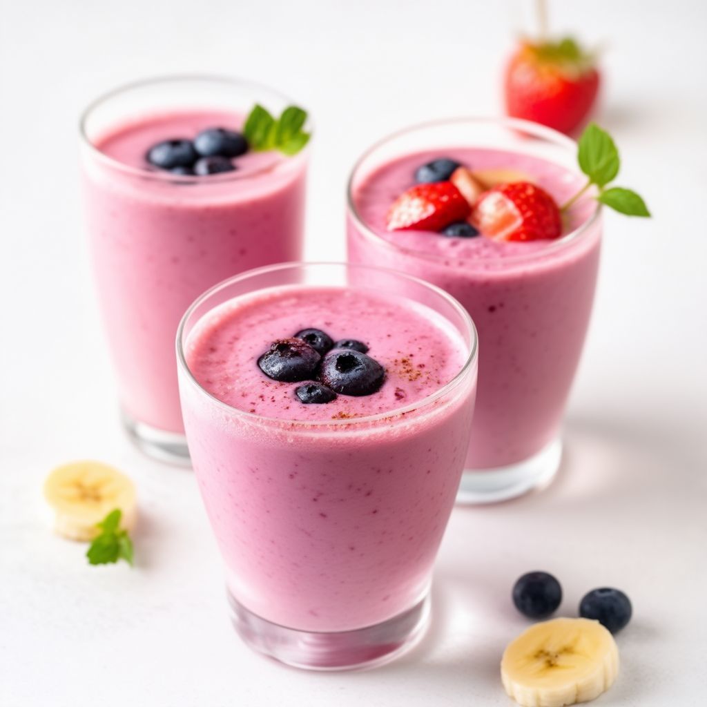 Beeren-Bananen-Glück Smoothie
