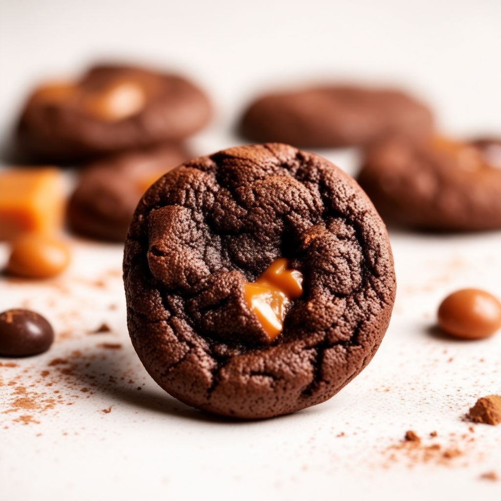 Chocolate Caramel Surprise Cookies