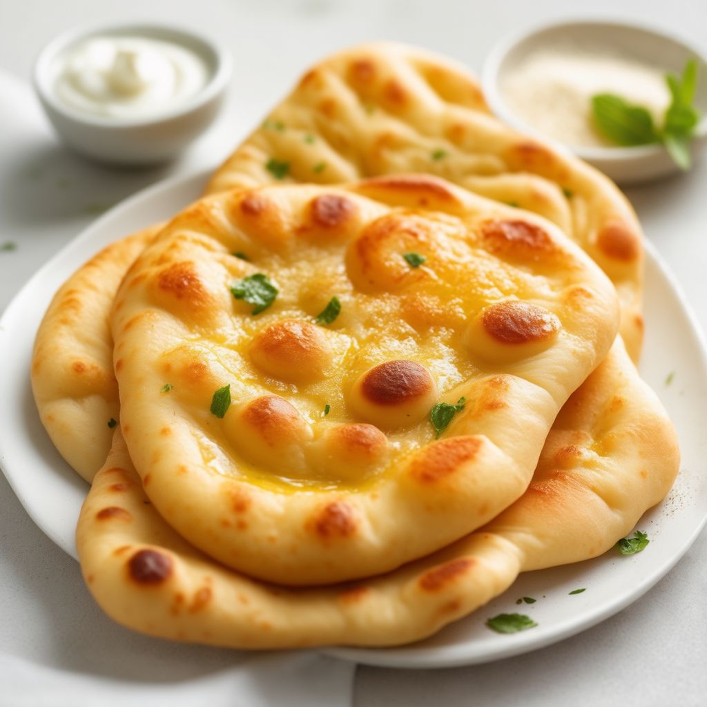 Weiches und fluffiges hausgemachtes Naan