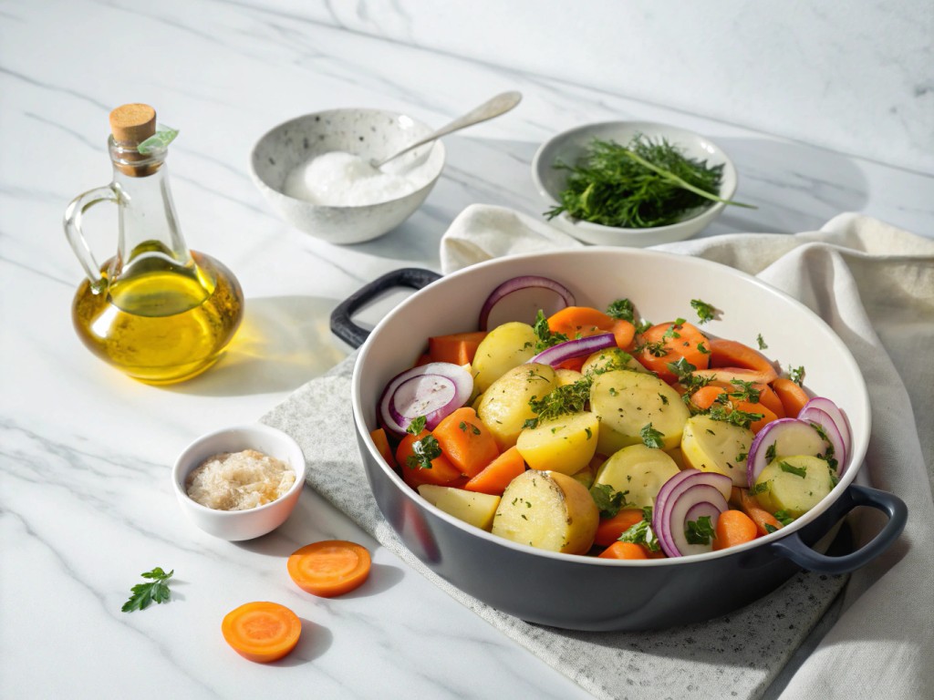 Kartoffel‑Möhren‑Pfanne