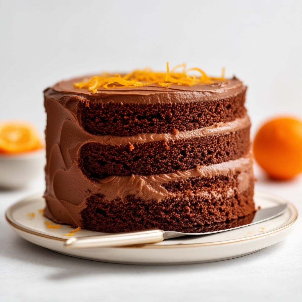 Torta al Cioccolato e Arancia con Glassa Agrumata