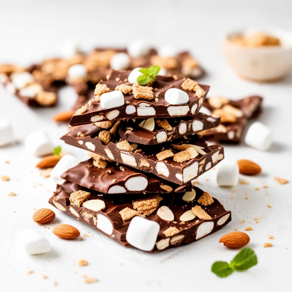 Chocolate Marshmallow Crunch Bark