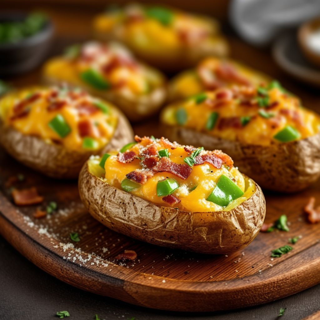 Patate Ripiene Grigliate con Bacon Croccante