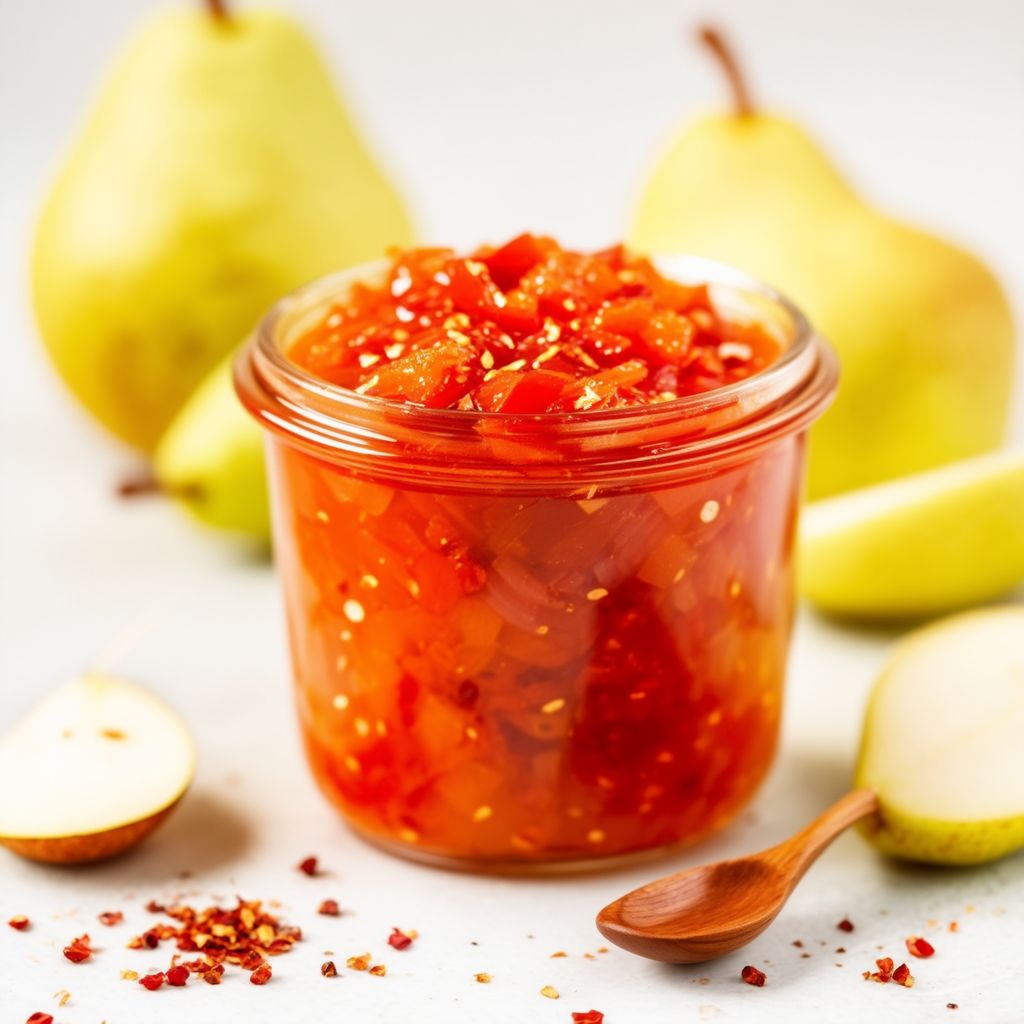 Spiced Pear and Pepper Chutney