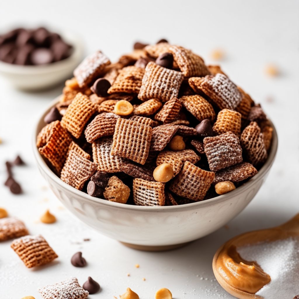 Schokoladen-Erdnussbutter-Crunch-Mix