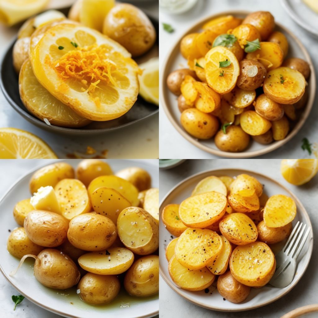 Zesty Garlic Lemon Potato Packets