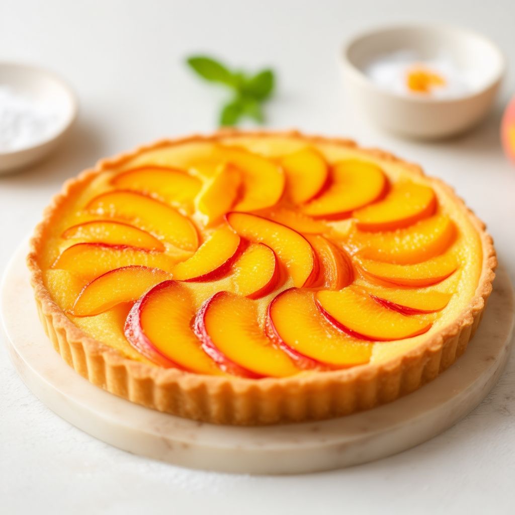 Crostata di Pesche e Zenzero