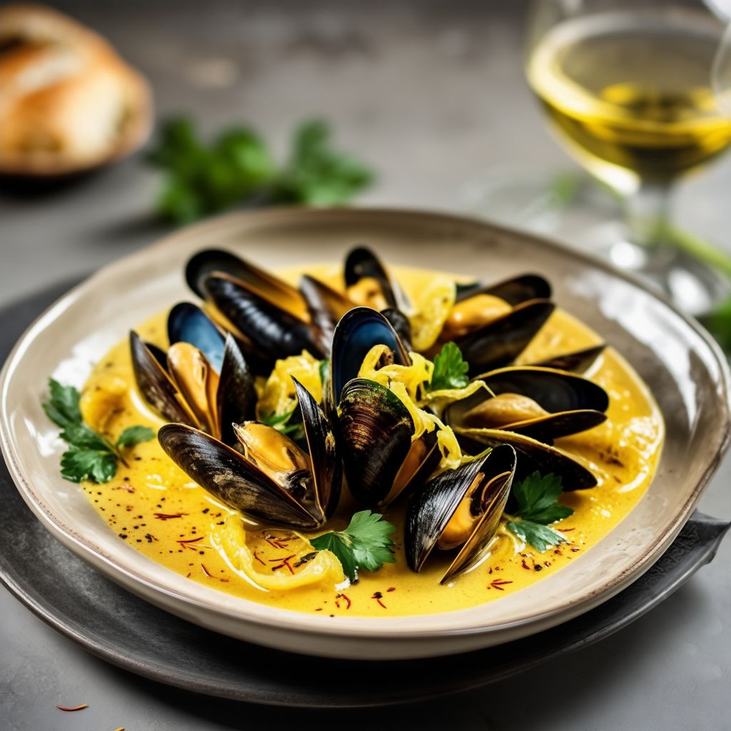 Delizia di Cozze Cremose allo Zafferano