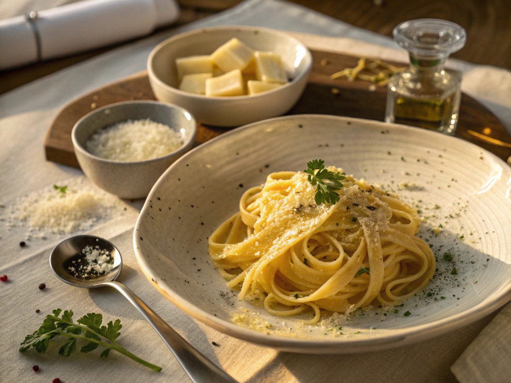 Eiernudeln mit Butter‑Parmesan