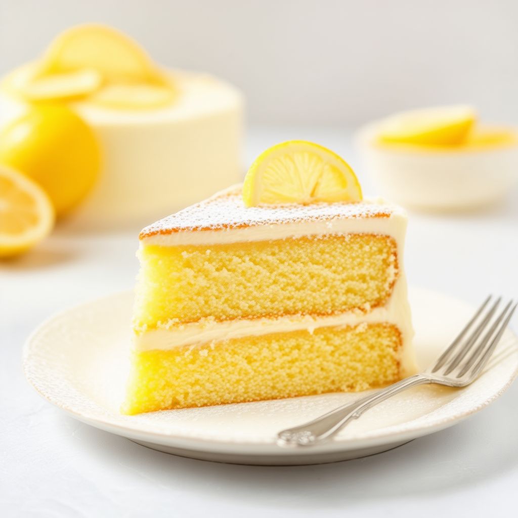 Zesty Lemon Delight Cake mit cremigem Mascarpone-Frosting