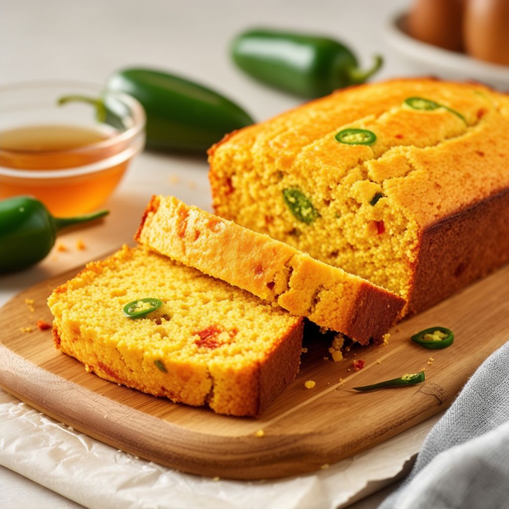 Spicy Jalapeño Cornbread Loaf