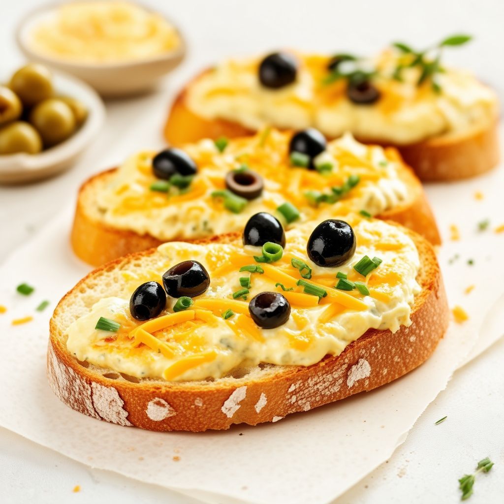 Savory Olive Cheese Toast