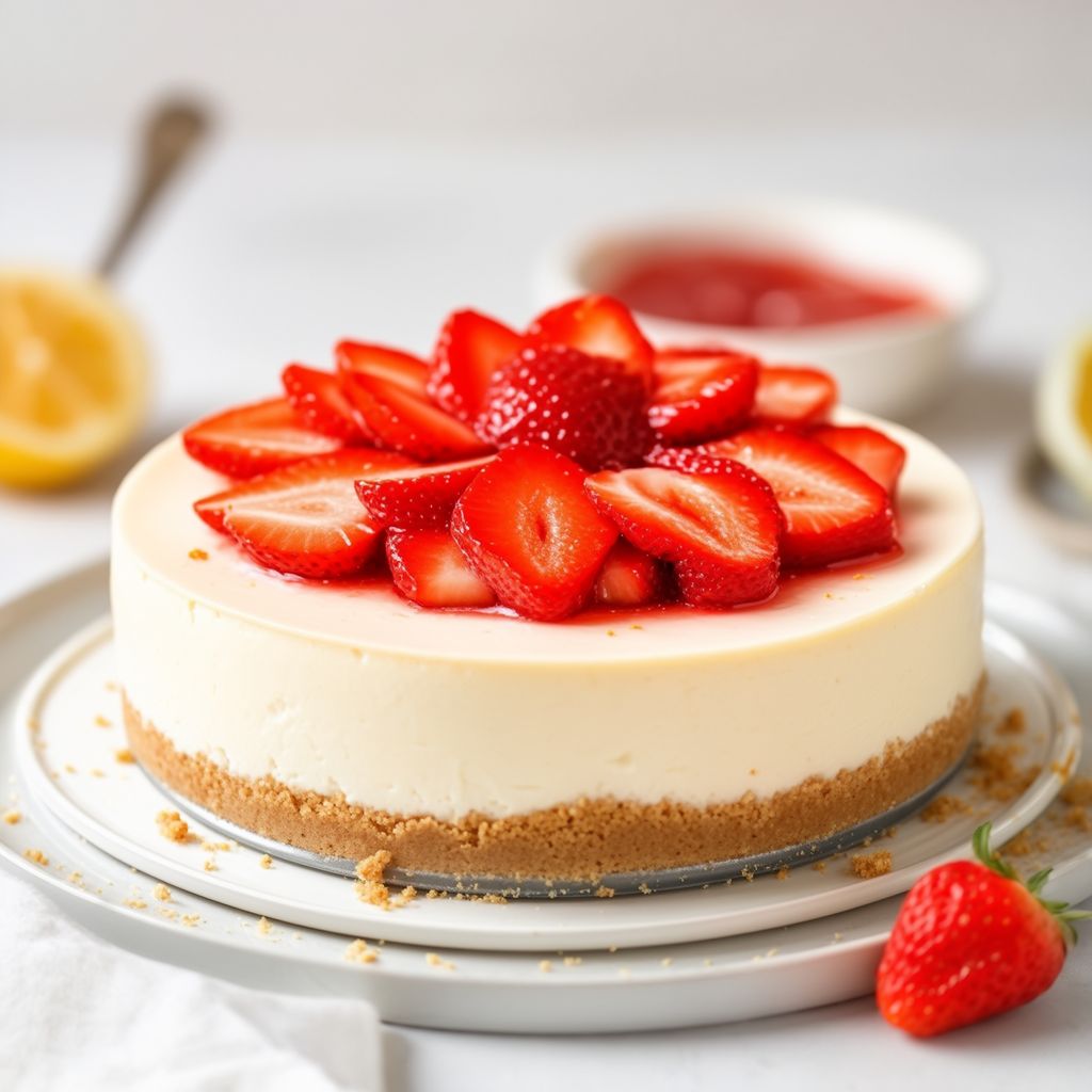 Cheesecake alla Vaniglia Cremosa con un Tocco Speciale