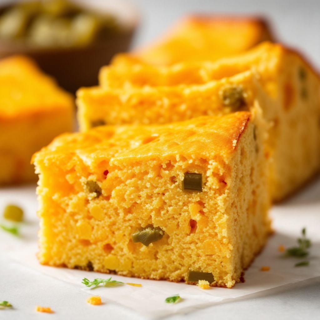 Würziger Cheddar-Jalapeño-Maisbrot