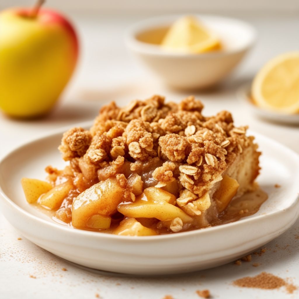 Hausgemachter Apfel-Crisp-Genuss